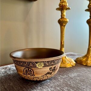 Mid-century Danish Rogild Figural Studio Studio Pottery Bowl